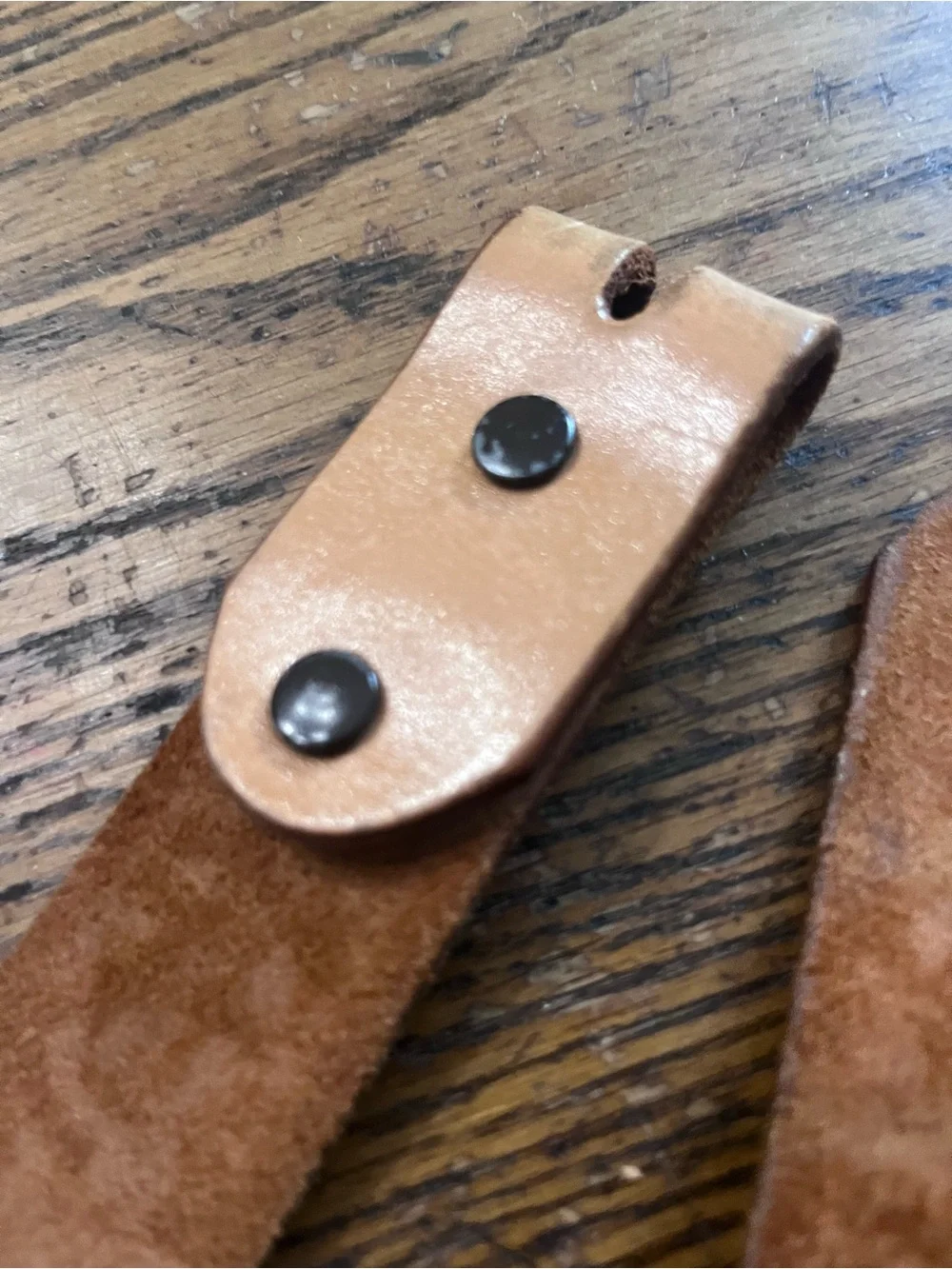 Vintage Hand-Tooled Brown Leather acorn Men's Belt - Detailed Floral Pattern